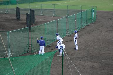 野本選手の走塁練習