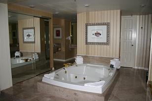 Bally'sホテル部屋の風呂