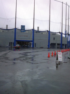 雨のナゴヤ球場