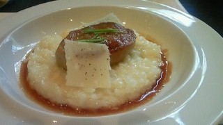 チーズのリゾット・フォアグラのせ