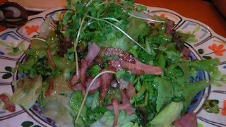 カリカリベーコン入りグリーンサラダ