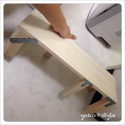 洗濯機横のDIY*7