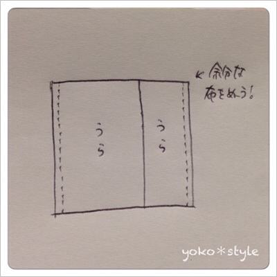 クッションカバー作り方*4