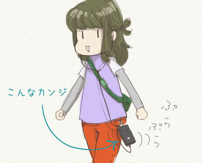 Simplism DockCarabiner NeoでiPhone4を腰に下げてプラプラさせるユコびん