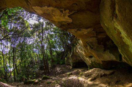 泉福寺洞窟で発掘された豆粒文土器(佐世保)